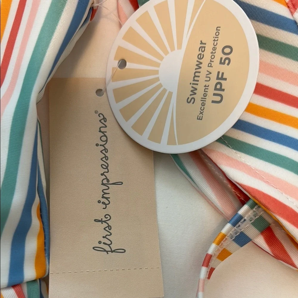 First Impressions Multicolor Striped Swimwear 24 months